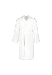 VOSSEN® - Bademäntel unisex Kurzmantel mit Kapuze Texas weiß - 0300 - weiß