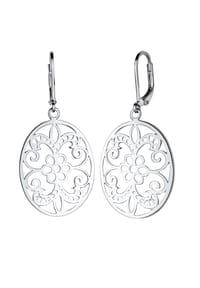 elli. - Ohrringe Ornament Floral Orientalisch 925 Sterling Silber - Gold