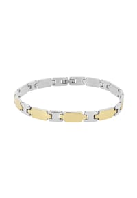 Adelia's Bold Style - Armband – Gliederarmband aus Edelstahl 23 cm - silber