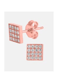 VANLERÉ - Ohrstecker, mit Zirkonia, 375 Roségold - rose gold