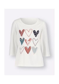 SIEH AN! - 3/4-Arm-Shirt - ecru-marine
