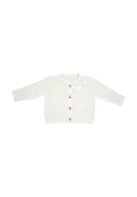 maximo® - GOTS BABY-Strickjacke,Struktur Knöpfe - muschelrosa