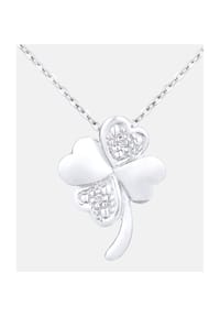 Diamant L'eternel - Kette mit Anhänger, mit 0.01 ct Diamant, 375 Weißgold - white gold