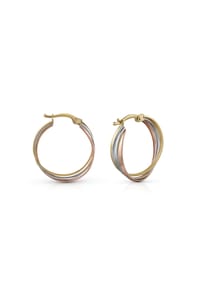 fascination by Ellen K. - Ohrringe 585/- Gold - mehrfarbig