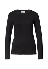 STREET ONE STUDIO - Langarmshirt, Rundhalsausschnitt, für Damen - 10001 BLACK
