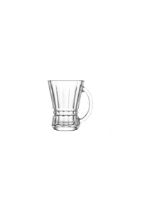 COFI - LAV Venüs Teegläser mit Henkel - 6-teiliges Set, 150 ml pro Glas - Transparent 9,5 x 7,1 cm