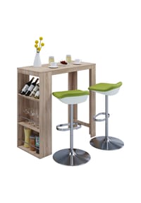 VCM. - Bartisch | Tresen | Stehtisch | hoher Tisch | H. 110 x B. 110 x T. 50 cm | Bartresen Tisch - Oktola - Sonoma-Eiche