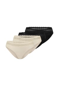 TRIUMPH - Tai Slip 4er Pack Feel of Modal - Beige / schwarz