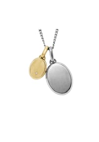 FOSSIL DREW - Herren Kette mit Anhänger "JF04850998", Edelstahl - BICOLOR