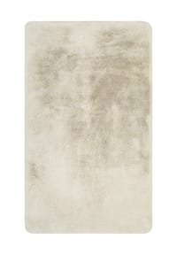 WECONhome Badteppich Emil - flauschig weiche, rutschfeste Badematte - Badteppich - creme beige