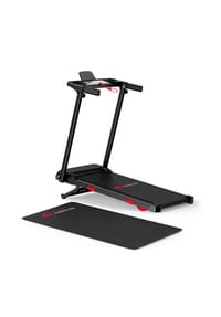 HOME FITNESS CODE - Klappbares Laufband Q5 mit 15 % automatischer Steigung für Ausdauer- und Lauftraining, mit Matte - 