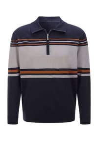 SIEH AN! - Polopullover - marine-steingrau