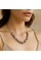 Steuer Modeschmuck Collier Metall Glasstein Bild 9