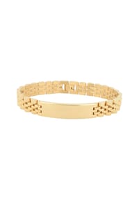 Adelia's Bold Style - Armband – Gliederarmband aus Edelstahl 21 cm - gold