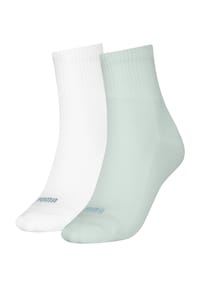 PUMA® - Socken, 2er-Pack, Logo-Stickerei, für Damen - 001 WHITE / BLACK