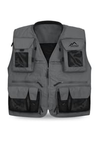normani® - Herren Outdoor-Weste Kajikia - Anthrazit/Schwarz