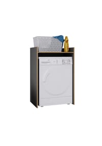 VCM. - Waschmaschinenschrank mit Ablagefläche,  Maße Überbauschrank ca. H. 100 x B. 67 x T. 48 cm, Waschmaschinenregal für Bad und Waschküche, Waschmaschinenüberbauschrank- Rislo L - Anthrazit