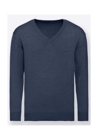 Witt - V-Pullover - grau-meliert