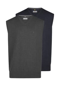 Redmond - Pullunder 2er Pack Basic - Schwarz