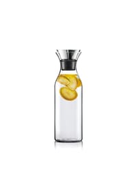 eva solo - Kühlschrankkaraffe, Glas/ Edelstahl/ Silikon, 1.4 L - Hellgrau