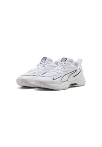 PUMA® - Hallenschuhe Solarflash 4, PROFOAM, für Herren - WHITE-AGED SILVER