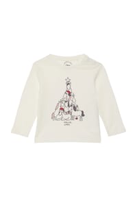 s.Oliver - Langarmshirt, Baumwolle, für Babys und Kleinkinder - 0210 WHITE