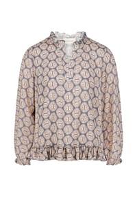 CARTOON - Bluse, Rüschen, für Damen - 8817 BLUE/NATURE