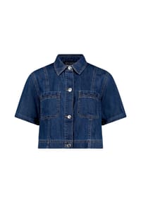 BETTY BARCLAY - Jeansjacke mit Kragen - Dark Blue Denim