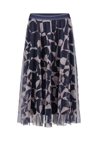 BETTY & CO - Midirock mit Print - Dark Blue/Nature