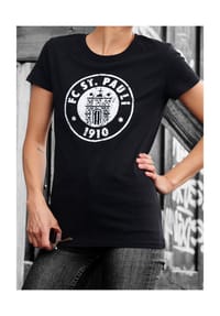 FC ST. PAULI - T-Shirt FC St. Pauli, Baumwolle, für Damen - WEISS
