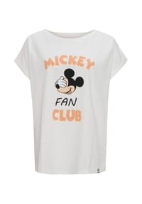 RE:COVERED - T-Shirt Mickey Mouse Fan Club im zeitlosen Design - Ecru