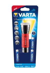 VARTA - Taschenlampe "Outdoor Sports F10", Batteriebetrieben, wasserfest - ROT