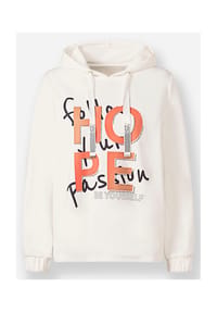 heine - Sweatshirt - ecru-orange-bedruckt