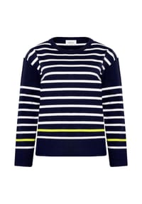 CARTOON - Strickpullover, Rundhalsausschnitt, für Damen - 1881 CREAM/BLUE