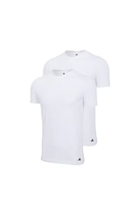 adidas - Active Flex Cotton T-Shirt, schnelltrocknend, 2er-Pack, für Herren - 000 BLACK