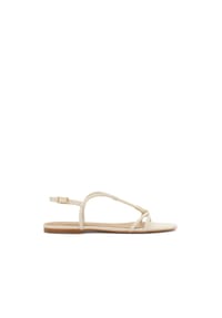 kazar - Minimalistische Sandalen mit flacher Sohle - Creme