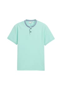 TOM TAILOR - T-Shirt, Henley-Ausschnitt, für Herren - 37105 BRIGHT MINT