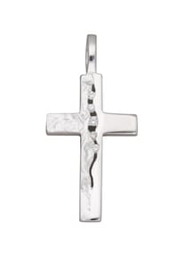 Adelia's - Damen Silber Schmuck 925 Silber Kreuz Anhänger mit Zirkonia - silber