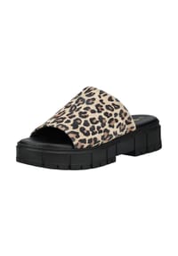 Tamaris - Leder Pantoletten - Leopard