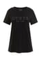 GUESS T-Shirt, Rundhals-Ausschnitt, Strass-Logo, für Damen Bild 1