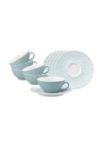 Seltmann Weiden Teetassen mit Untertassen Life Fashion 140 ml 6er Set - LIFE - blau