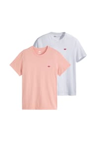 Levi's® - Herren T-Shirt 2er Pack - "Original Housemark Tee", Rundhals, Baumwolle - Blau