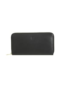 DuDu - Geldbörse Leder 19 cm - black pop