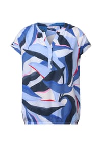 CECIL - Shirtbluse, Split-Neck, für Damen - 36715 BLUE