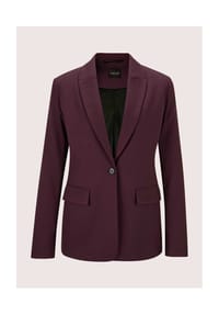 MADELEINE - Smarter Einreiher-Blazer, farbstark - portwein / melange