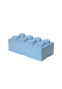 LEGO® - LEGO Aufbewahrungsbox Storage Brick 8 - Light Royal Blue, Kunststoff, 50 x 25 cm - 