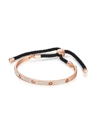 Luluandjane - Damen Armband aus Metall-Legierung in Roségold mit Crystal - roségold
