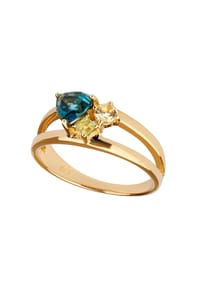 carolin stone - Ring 925/- Sterling Silber 1 Topas - gelb