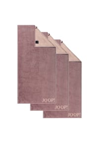 JOOP! - Handtuch Classic / Infinity Kollektion, 3er Pack - 50x100 cm, Walkfrottier - Anthrazit