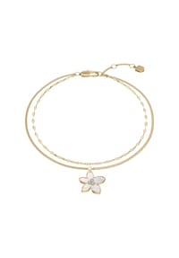 FOSSIL SUTTON - Fossil Damenarmband Sutton aus der Flower Kollektion, Perlmutt, mehrreihig, JF04971710 - Gold